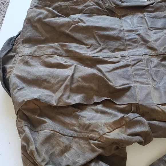 Vintage CC Filson 1990s Waxed Tin Cloth Cruiser Jacket Fully Lined Hunting Ranch - Picture 11 of 16